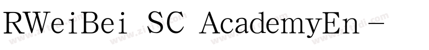 RWeiBei SC AcademyEn字体转换